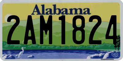 AL license plate 2AM1824