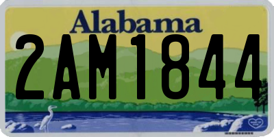 AL license plate 2AM1844