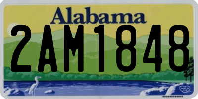 AL license plate 2AM1848