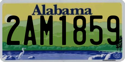 AL license plate 2AM1859