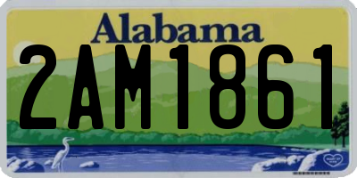 AL license plate 2AM1861