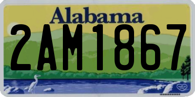 AL license plate 2AM1867