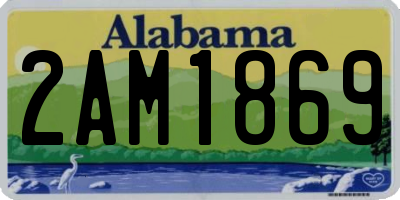 AL license plate 2AM1869