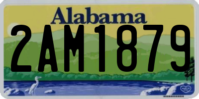AL license plate 2AM1879