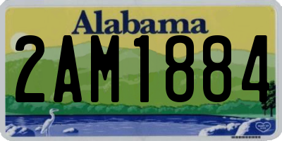 AL license plate 2AM1884