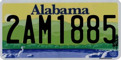 AL license plate 2AM1885