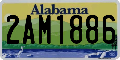 AL license plate 2AM1886