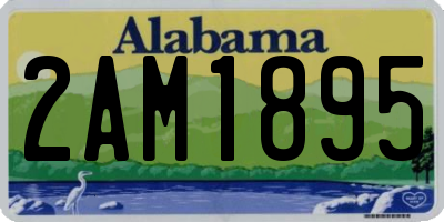 AL license plate 2AM1895
