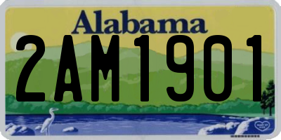 AL license plate 2AM1901
