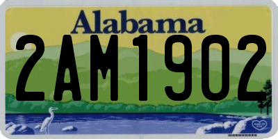 AL license plate 2AM1902