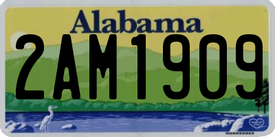 AL license plate 2AM1909
