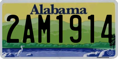 AL license plate 2AM1914