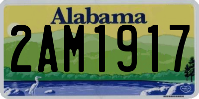 AL license plate 2AM1917