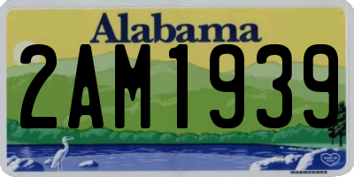AL license plate 2AM1939