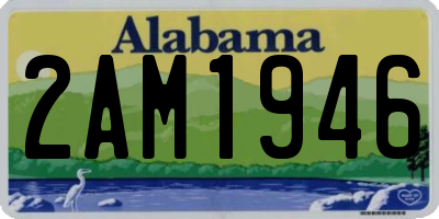AL license plate 2AM1946