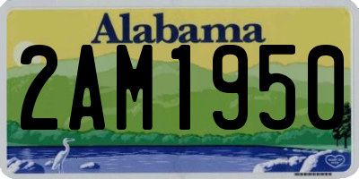 AL license plate 2AM1950