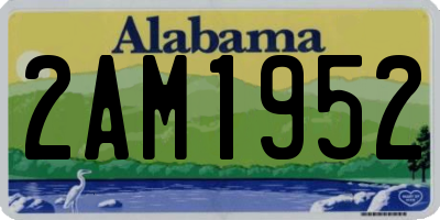 AL license plate 2AM1952