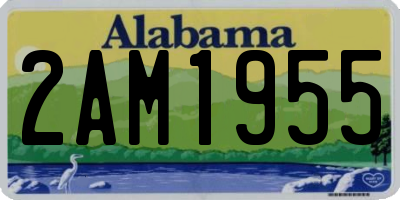 AL license plate 2AM1955