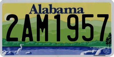 AL license plate 2AM1957