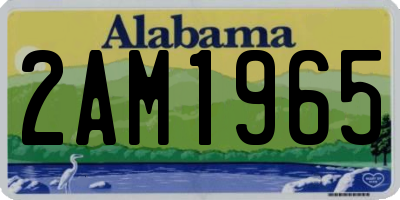 AL license plate 2AM1965