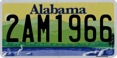 AL license plate 2AM1966