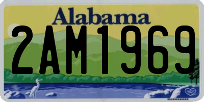 AL license plate 2AM1969