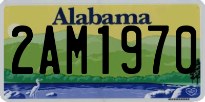 AL license plate 2AM1970