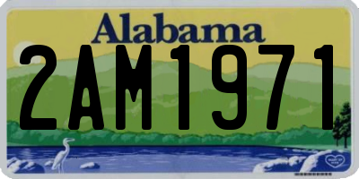 AL license plate 2AM1971