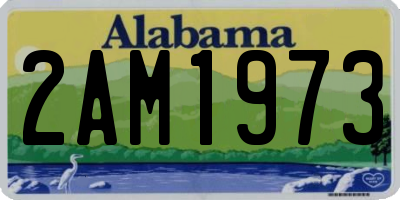 AL license plate 2AM1973