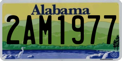 AL license plate 2AM1977