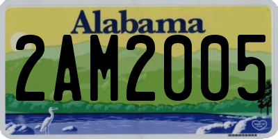 AL license plate 2AM2005