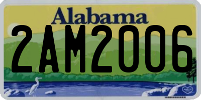 AL license plate 2AM2006