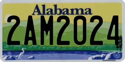 AL license plate 2AM2024
