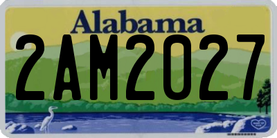 AL license plate 2AM2027