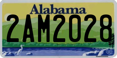 AL license plate 2AM2028