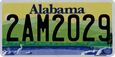 AL license plate 2AM2029
