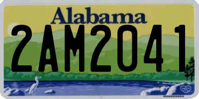 AL license plate 2AM2041