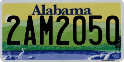AL license plate 2AM2050