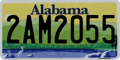 AL license plate 2AM2055