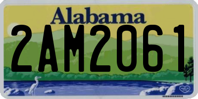 AL license plate 2AM2061