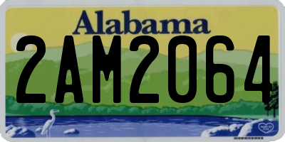 AL license plate 2AM2064