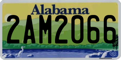 AL license plate 2AM2066