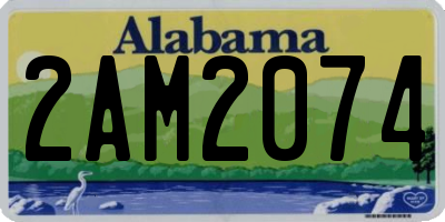 AL license plate 2AM2074
