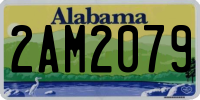 AL license plate 2AM2079