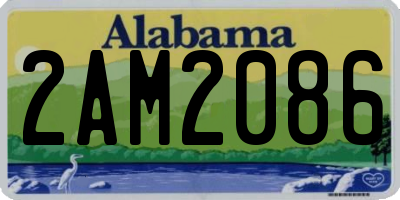 AL license plate 2AM2086