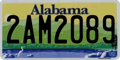 AL license plate 2AM2089