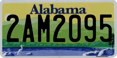 AL license plate 2AM2095