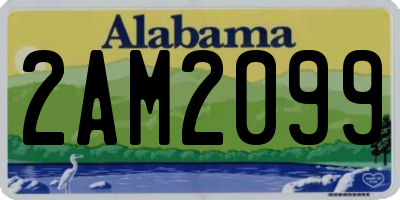 AL license plate 2AM2099
