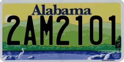 AL license plate 2AM2101