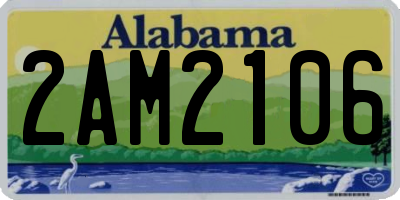 AL license plate 2AM2106